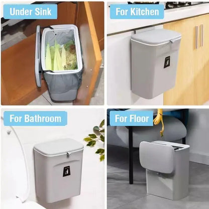 Wall Mount/Under Sink Trash Can