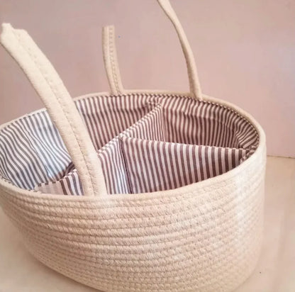 Compact Plastic Portable Storage Basket